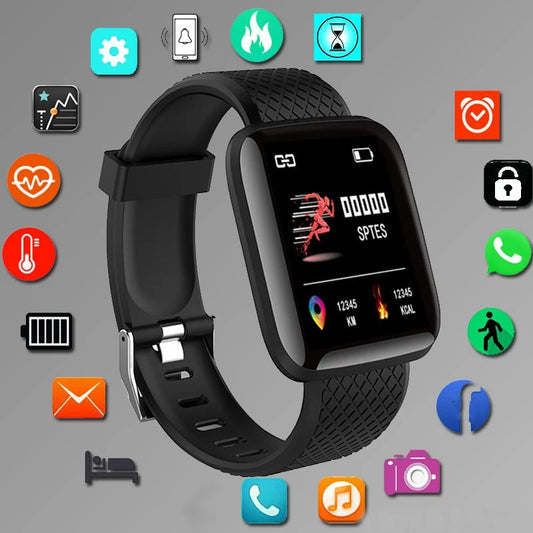 Smart Watch Men Women – Fitness Tracker, Message Alerts, Gift for Android/iOS