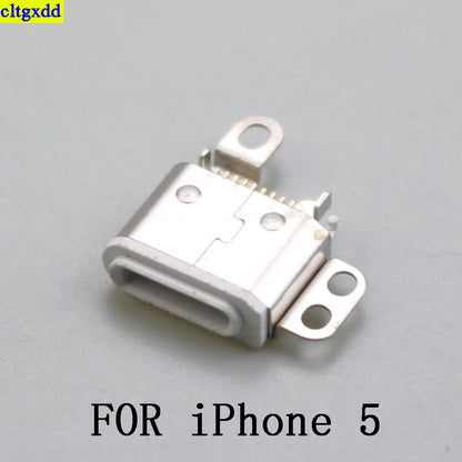 cltgxdd 1piece FOR iPhone 4S 5 6 6S 6sPlus 7 7Plus 8 8SE X 8X USB charging port plug, power socket, socket connector replacemen