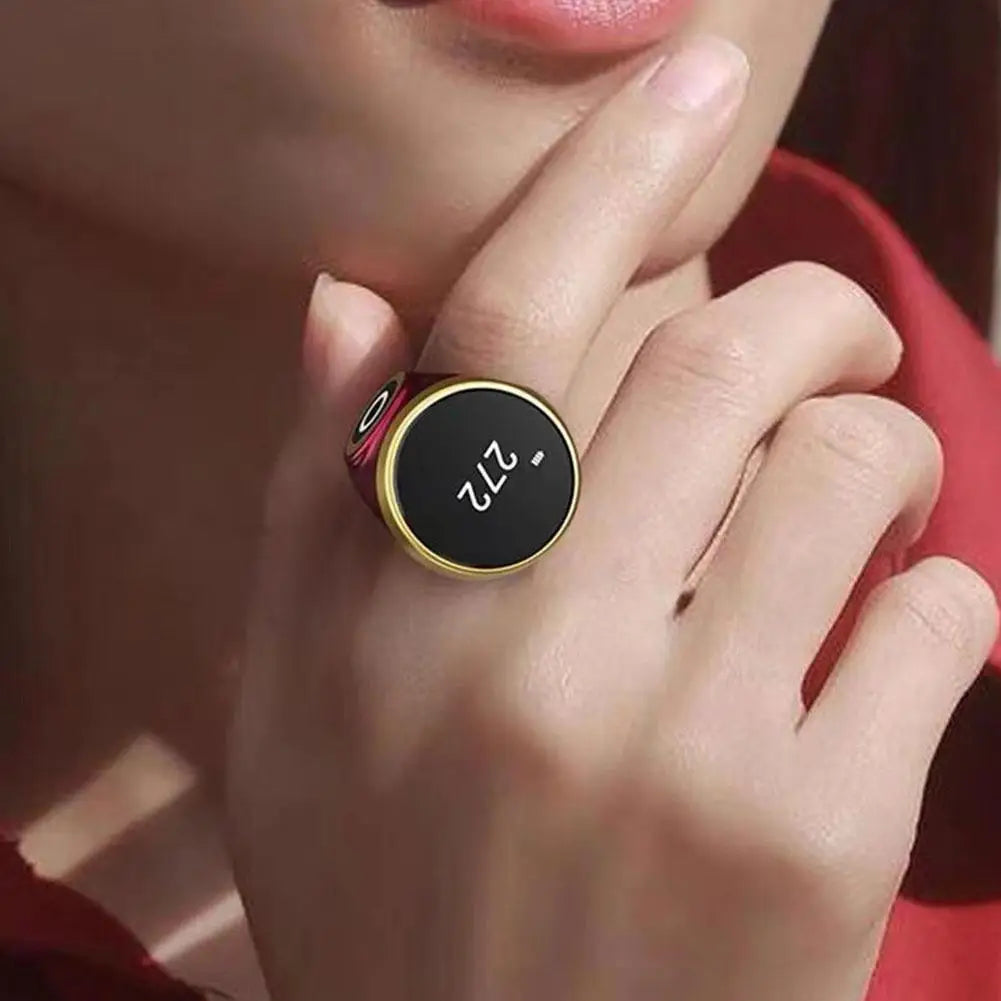 Smart Digital Tasbih Ring Vibration Prayer Time Reminder Prevents Forgot Count Miss Worship Waterproof for Daily Prayer