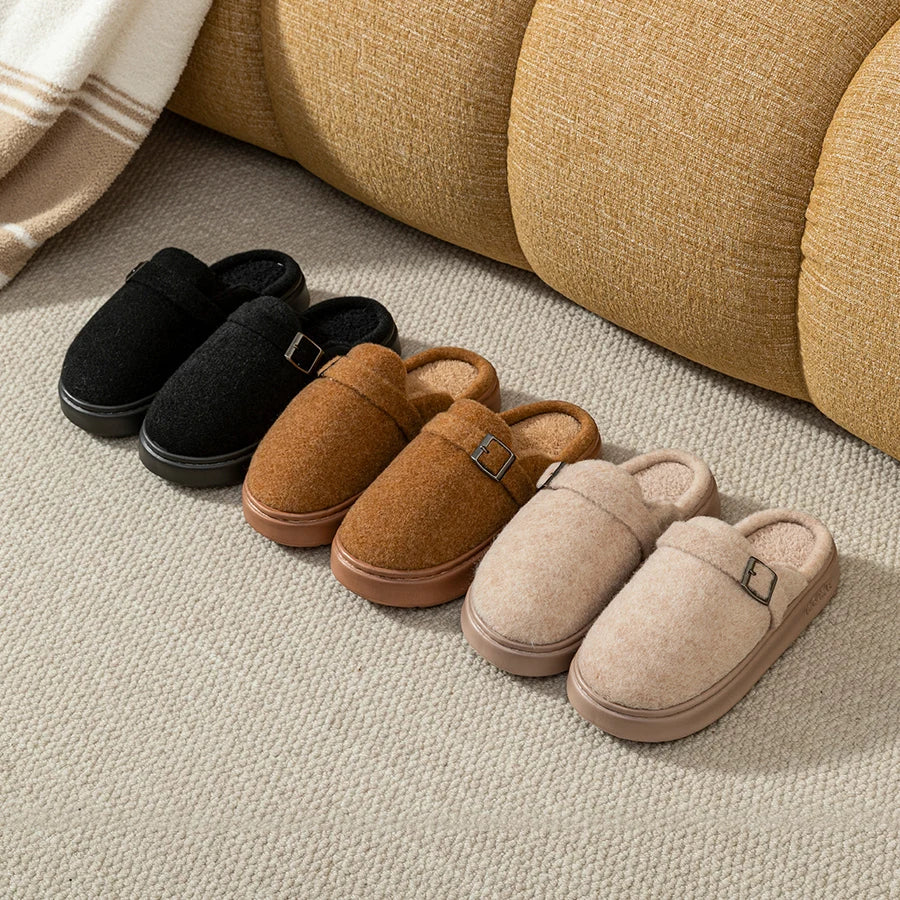 Winter Women's Indoor Slippers Warm Soft Soled Comfortable