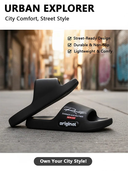 Summer innovative design EVA men's shoes, soft and lightweight home slippers