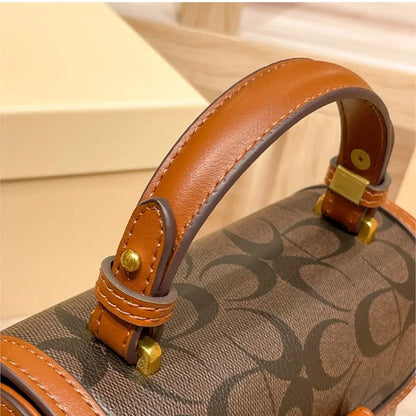 Minimalist Women’s Box Bag – High-End Contrasting Color Crossbody Handbag