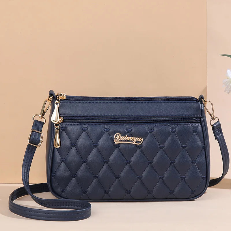 Chic Embroidered Shoulder Bag – Premium Leather Handbag for Women