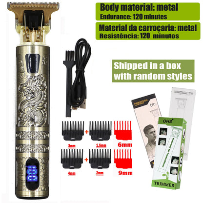 Vintage T9 Hair Clipper Beard Shaving Body Hair Trimmer Clippers Electric Men Haircut 000mm