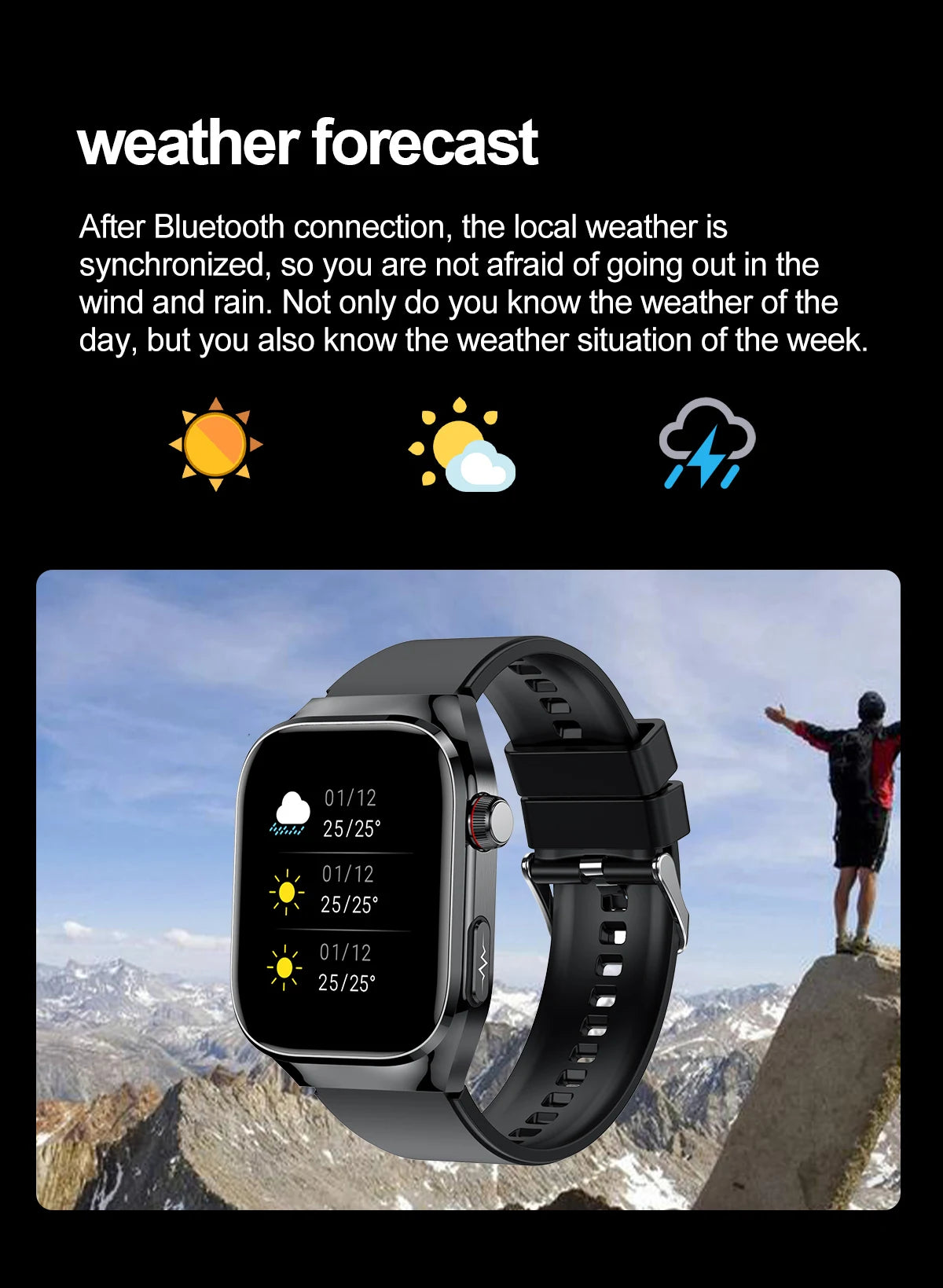 New Micro Physical Examination Smart Watch For Men Uric Acid Body Fat Five Organ Health