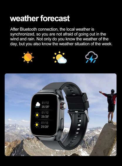 New Micro Physical Examination Smart Watch For Men Uric Acid Body Fat Five Organ Health