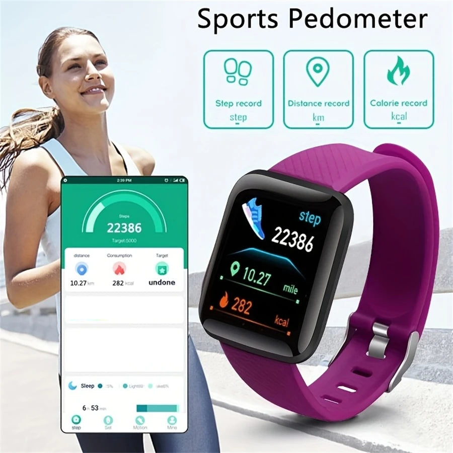 Smart Watch Men Women – Fitness Tracker, Message Alerts, Gift for Android/iOS