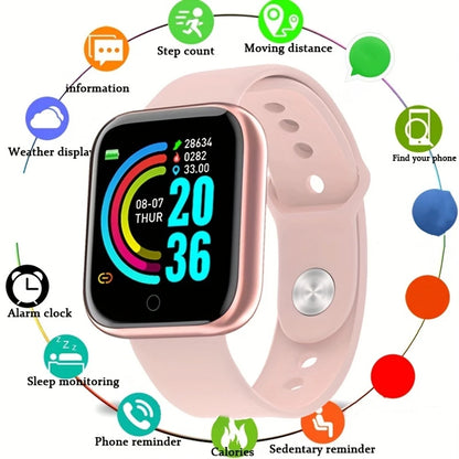 Smart Watch Men Women – Fitness Tracker, Message Alerts, Gift for Android/iOS