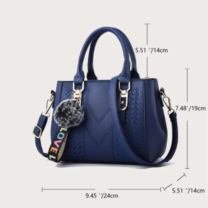 Chic Embroidered Shoulder Bag – Premium Leather Handbag for Women