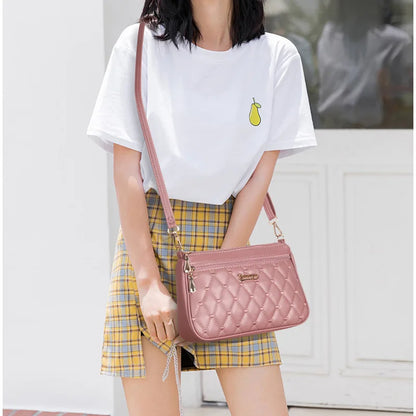 Chic Embroidered Shoulder Bag – Premium Leather Handbag for Women