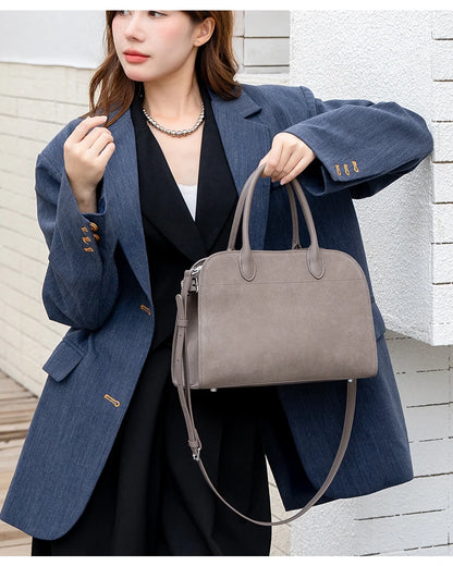 Autumn winter women's Natural Suede leather Crossbody Bag designer Genuine leather