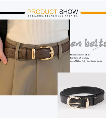 Belts for Women High Quality Fashion Casual Jeans Women's Belt Luxury Designer Brand Pin Buckle Belt New Trend Waist Belt LD2302
