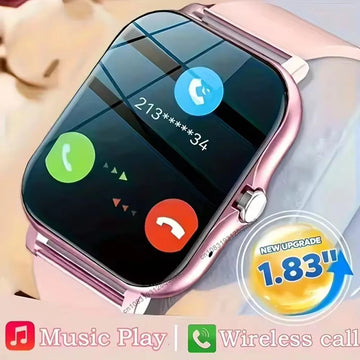 Bluetooth Smartwatch – Health Tracker, Blood Pressure & Oxygen Monitor, Gift for Android/iOS