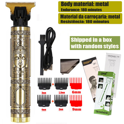 Vintage T9 Hair Clipper Beard Shaving Body Hair Trimmer Clippers Electric Men Haircut 000mm
