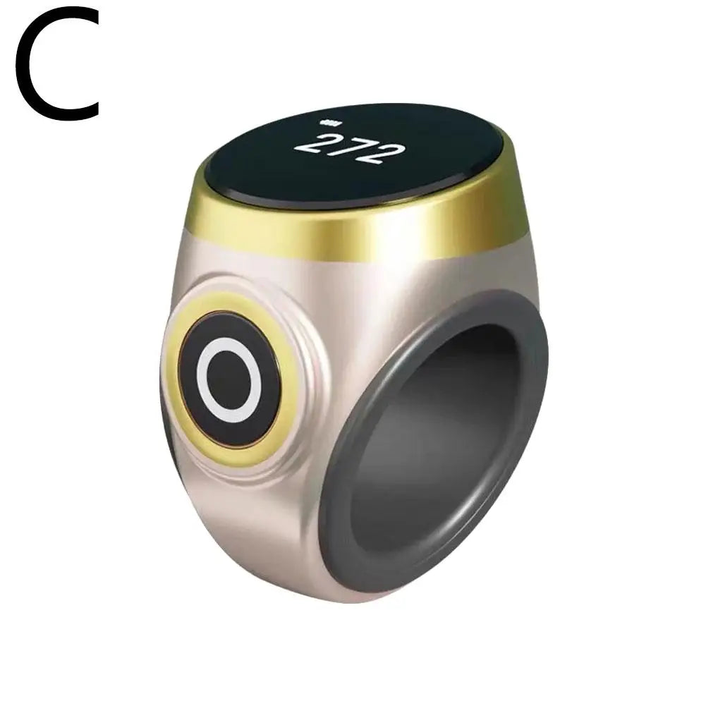 Smart Digital Tasbih Ring Vibration Prayer Time Reminder Prevents Forgot Count Miss Worship Waterproof for Daily Prayer
