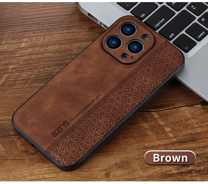 Iphone 11Case for IPhone  15 14Pro Max 13 12 11 Plus XS X XR 8 7 SE20 Luxury Leather Business Elite Shock Proof Cell Phone Cases