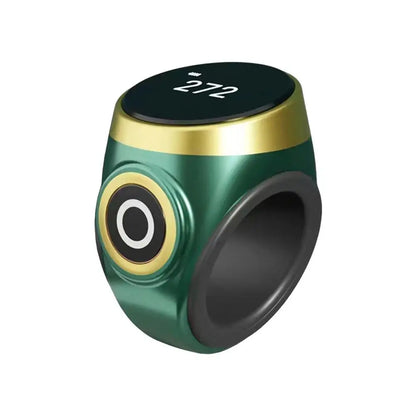Smart Digital Tasbih Ring Vibration Prayer Time Reminder Prevents Forgot Count Miss Worship Waterproof for Daily Prayer