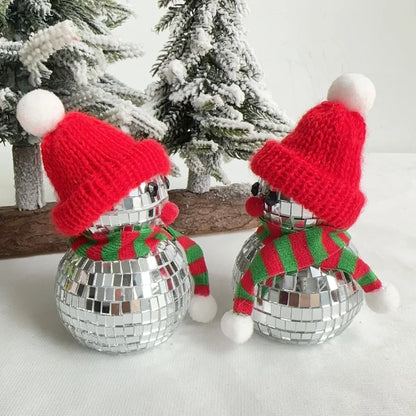 Candy Cane Disco Ball Small Walking Stick Christmas Tree Decoration Pendant Home Decoration Photography Props Decorative Items
