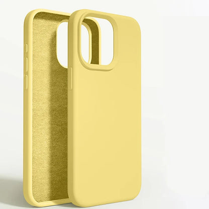 Original Liquid Silicone Case For iPhone 15 14 11 13 12 Pro Max Mini XR X XS 8 7 6 Plus Luxury Phone Cases Shockproof Soft Cover