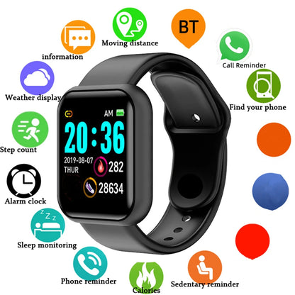 Smart Watch Men Women – Fitness Tracker, Message Alerts, Gift for Android/iOS