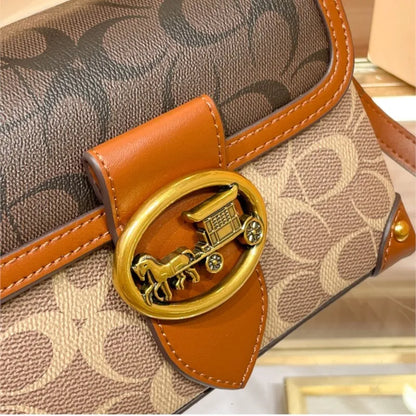 Minimalist Women’s Box Bag – High-End Contrasting Color Crossbody Handbag