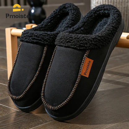 Men's winter Suede  Sole Non Slip Durable Soft Warm Memory Foam Cushion
