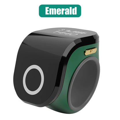 Smart Tasbih Tally Counter OLED Digital, Zikr Ring Finger Waterproof USB Counters Prayer