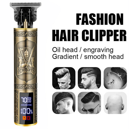 Professional Vintage Barber Shaver – Men’s Cordless Hair Cutting & Beard Trimmer