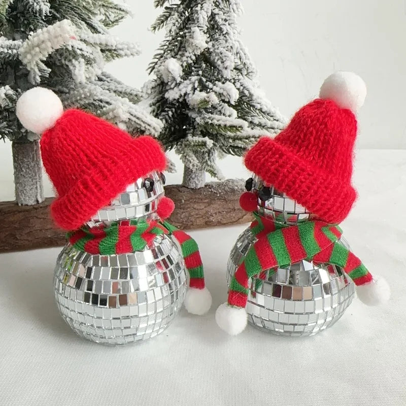 Candy Cane Disco Ball Small Walking Stick Christmas Tree Decoration Pendant Home Decoration Photography Props Decorative Items