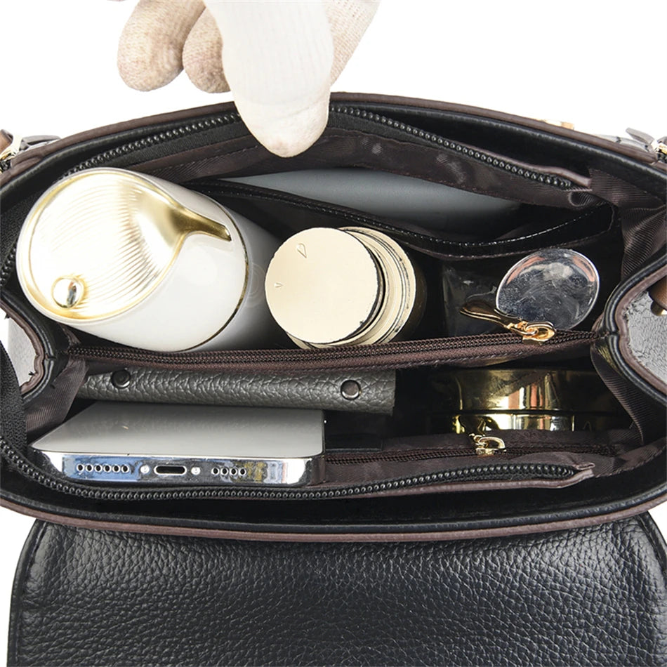High-Quality Designer Bag – Genuine Leather Crossbody, Messenger & Tote