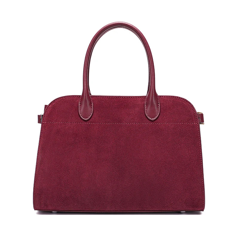 Autumn winter women's Natural Suede leather Crossbody Bag designer Genuine leather