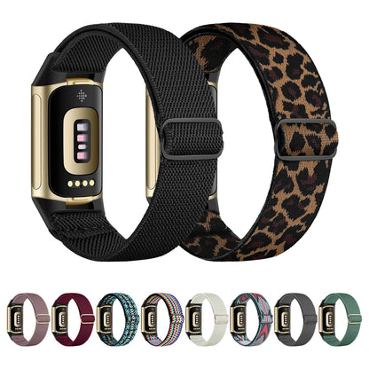 New Soft Nylon Strap for Fitbit Charge 6/5 Braided Bracelet Correa for Fitbit Charge 5 6 Gift Giving Goodies
