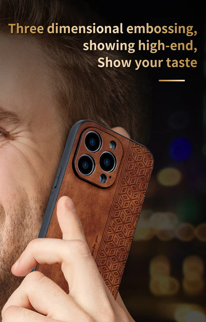 Iphone 11Case for IPhone  15 14Pro Max 13 12 11 Plus XS X XR 8 7 SE20 Luxury Leather Business Elite Shock Proof Cell Phone Cases