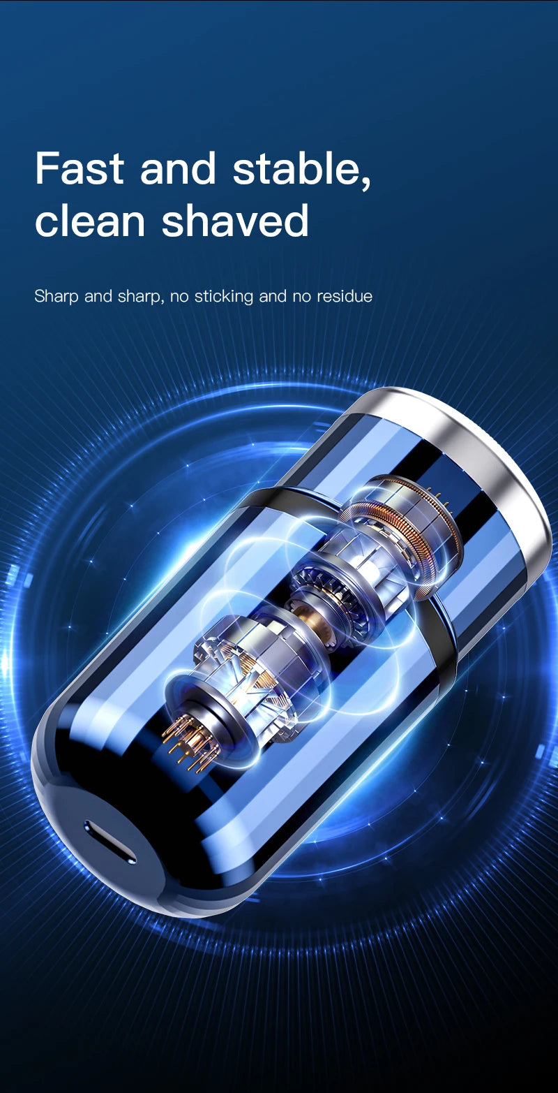 Mini Portable Electric Shaver Capsule Design Travel Home Use recharge able Pocket Electric Razor