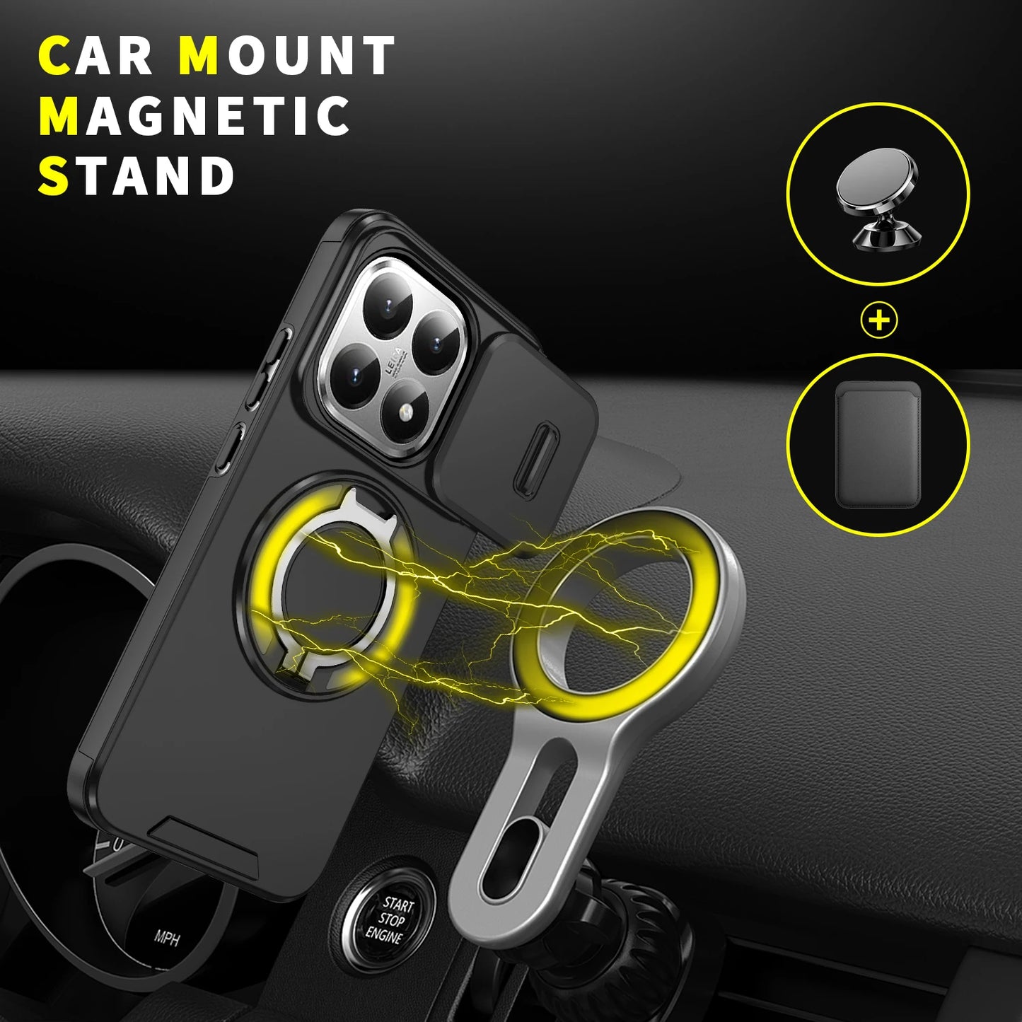 Case for Xiaomi 15T Pro 14T Xiaomi15t Mi15t Mi14t Kickstand Phone Accessories Shockproof Stand Holder Cover Funda
