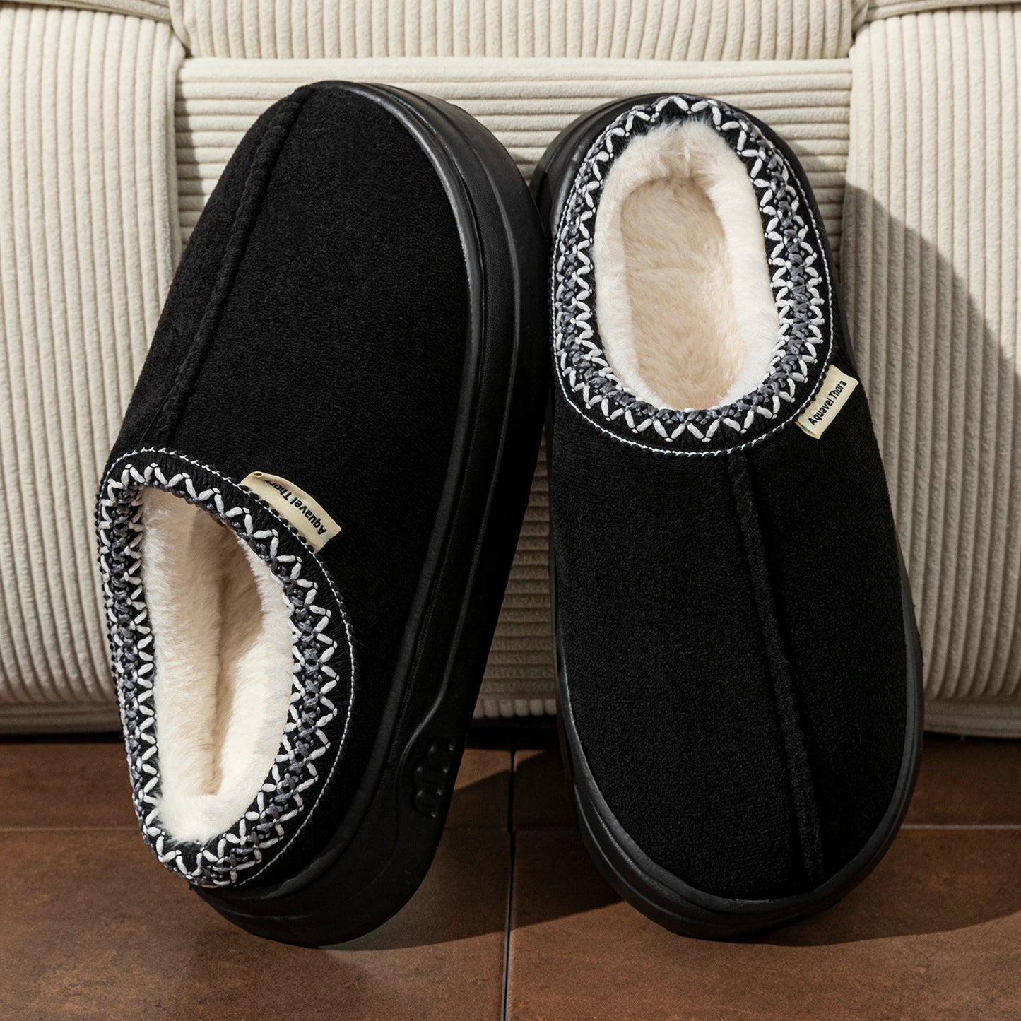 Winter Women's Boots (imported) Fashion Fuzzy Fur Anti-slip Soft