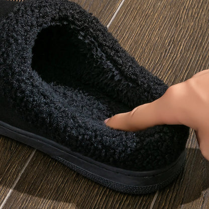 Men's winter Suede  Sole Non Slip Durable Soft Warm Memory Foam Cushion