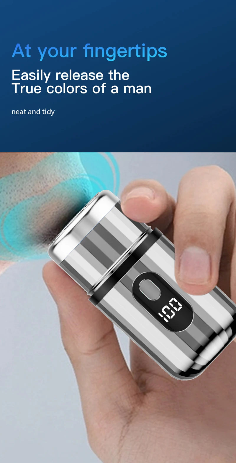 Mini Portable Electric Shaver Capsule Design Travel Home Use recharge able Pocket Electric Razor