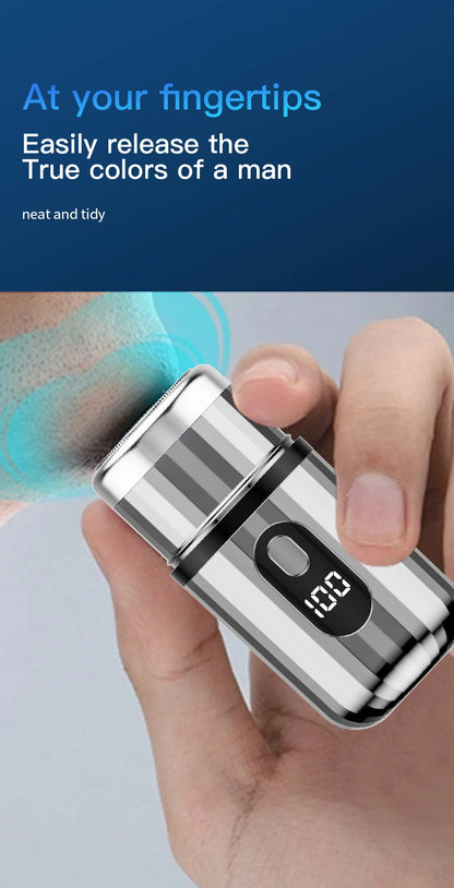 Mini Portable Electric Shaver Capsule Design Travel Home Use recharge able Pocket Electric Razor