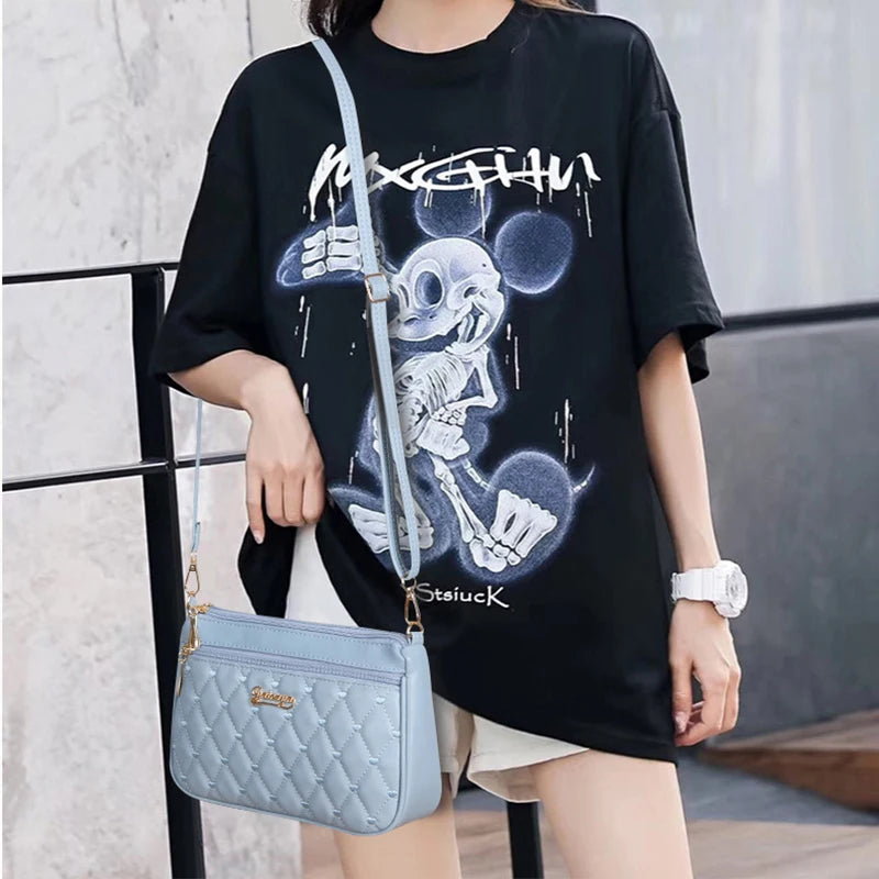 Chic Embroidered Shoulder Bag – Premium Leather Handbag for Women