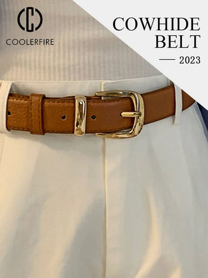 Belts for Women High Quality Fashion Casual Jeans Women's Belt Luxury Designer Brand Pin Buckle Belt New Trend Waist Belt LD2302