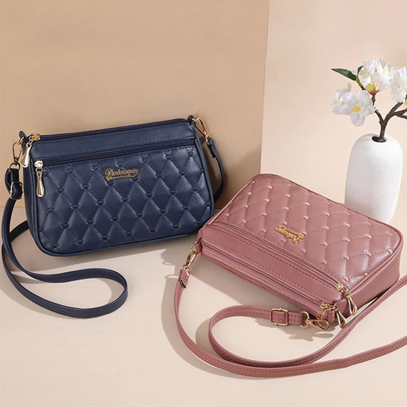 Chic Embroidered Shoulder Bag – Premium Leather Handbag for Women