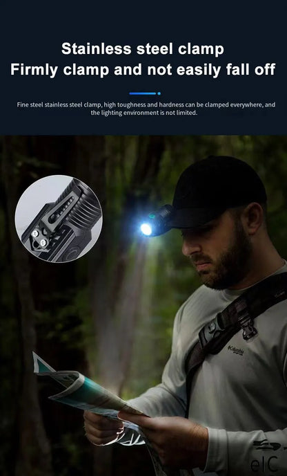 LED Strong Light Flashlight Rechargeable Multi functional for Long Range Portable Outdoor