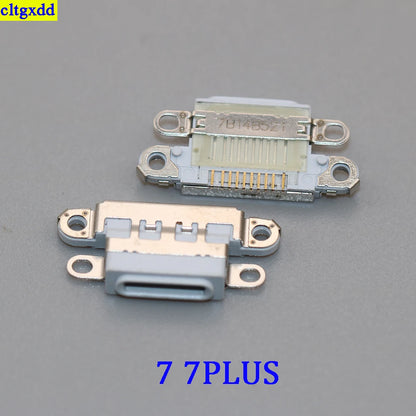 cltgxdd 1piece FOR iPhone 4S 5 6 6S 6sPlus 7 7Plus 8 8SE X 8X USB charging port plug, power socket, socket connector replacemen