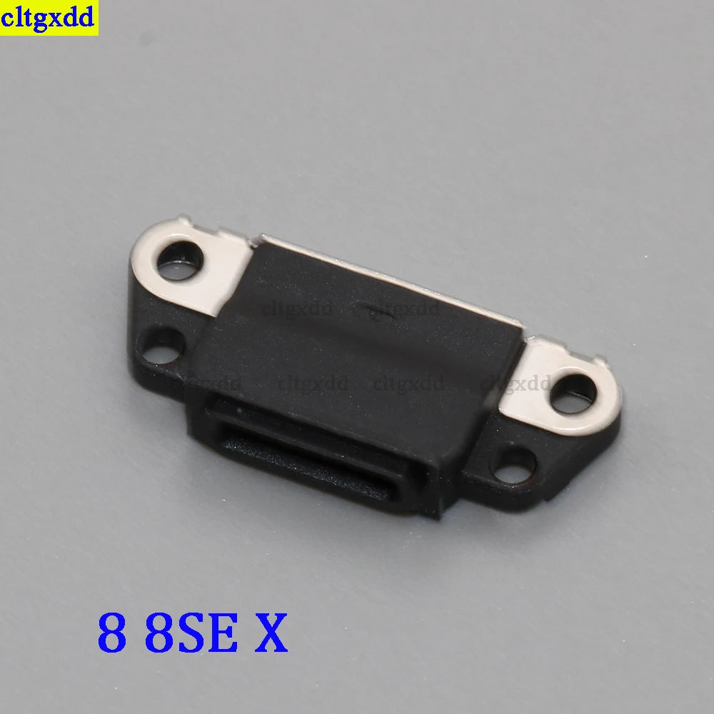 cltgxdd 1piece FOR iPhone 4S 5 6 6S 6sPlus 7 7Plus 8 8SE X 8X USB charging port plug, power socket, socket connector replacemen