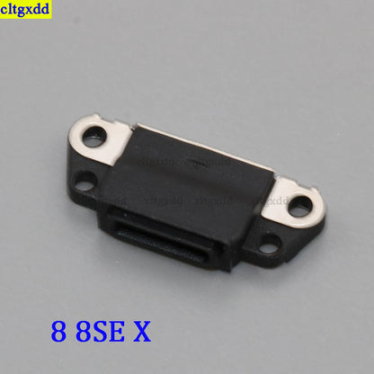 cltgxdd 1piece FOR iPhone 4S 5 6 6S 6sPlus 7 7Plus 8 8SE X 8X USB charging port plug, power socket, socket connector replacemen