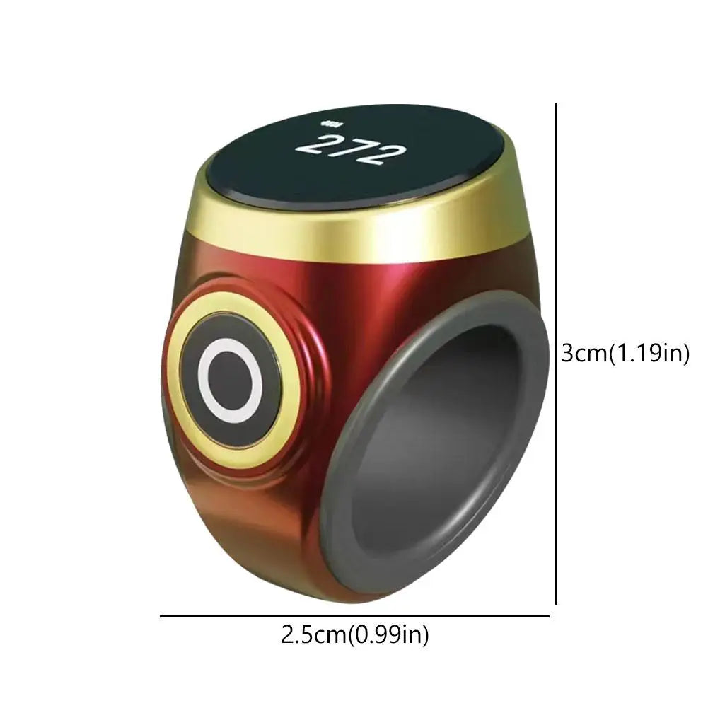 Smart Digital Tasbih Ring Vibration Prayer Time Reminder Prevents Forgot Count Miss Worship Waterproof for Daily Prayer