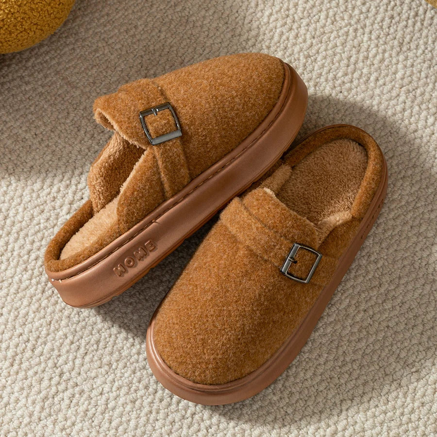 Winter Women's Indoor Slippers Warm Soft Soled Comfortable