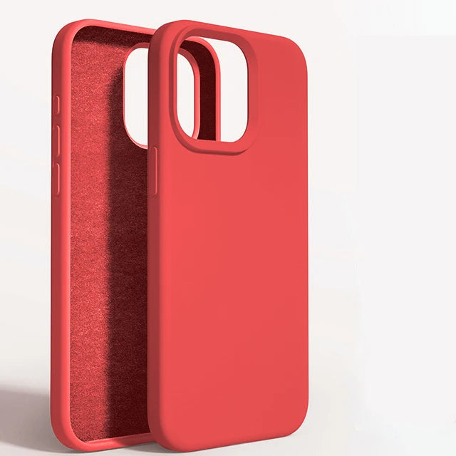 Original Liquid Silicone Case For iPhone 15 14 11 13 12 Pro Max Mini XR X XS 8 7 6 Plus Luxury Phone Cases Shockproof Soft Cover