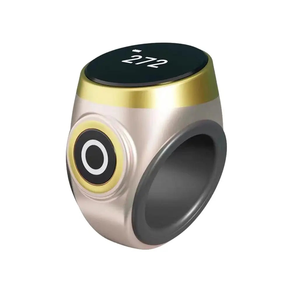 Smart Digital Tasbih Ring Vibration Prayer Time Reminder Prevents Forgot Count Miss Worship Waterproof for Daily Prayer